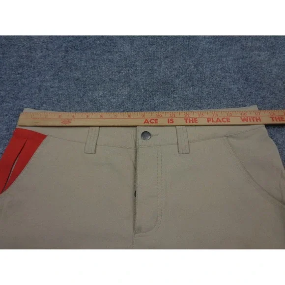 Amundsen Field Pants Mens Large Beige Button Fly Reinforce Knees Waxed Trousers
